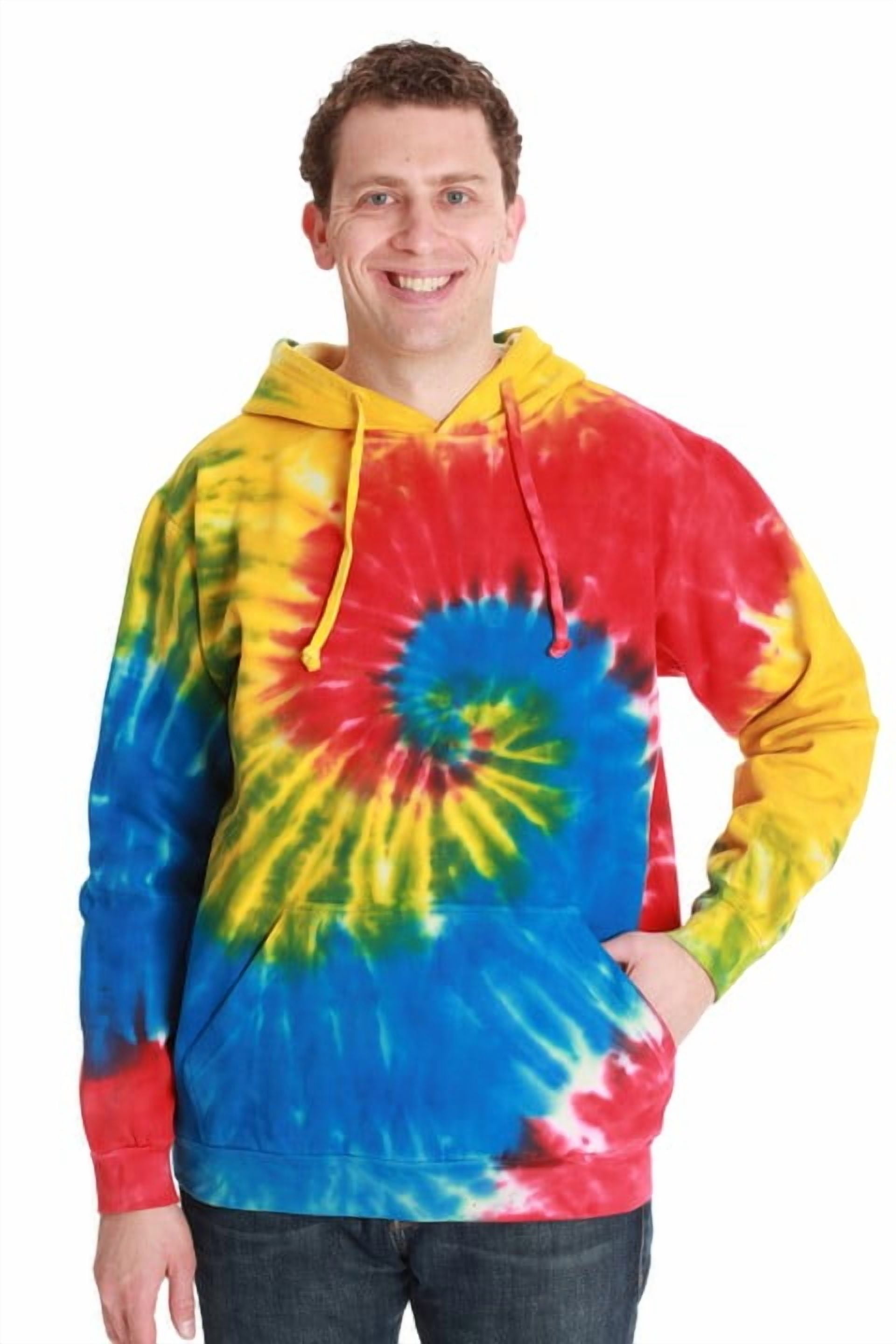 #followme Tie Dye Pullover Hoodie for Men and Women Fleece Hooded Sweatshirt (Tie Dye, Small)
