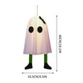 thumbnail image 3 of TOPRenddon 18" Halloween Ghost Garland - Battery Operated Floating Spirit Lights with 3 Modes | Scary Porch & Indoor Decor for Party/, 3 of 6