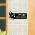 thumbnail image 4 of Handmadetneonsign Personalized Cat Home Number Metal Sign, Custom Cool Cat Address Metal Sign, 4 of 5