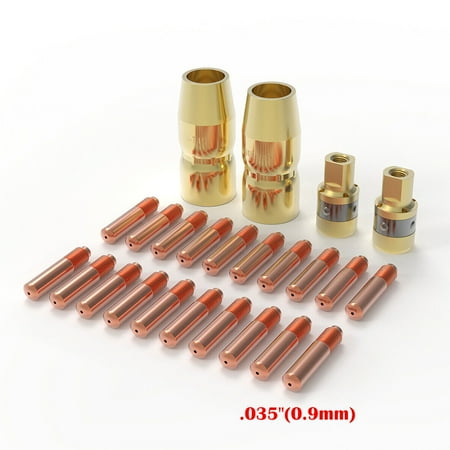 

Goodhd MIG torch Kit Accessories for Miller M-100/150 Hobart H-9/10 Tip Nozzle Diffuser