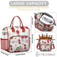 thumbnail image 5 of Insulated Lunch Bag Women, Leakproof Large Lunch Box, Reusable Lunch Cooler Bag with Adjustable Strap, Lunch Tote Bag for Work Women,Cherry Pattern Lunch Tote Bags Gifts for Woman, Mom, 5 of 6