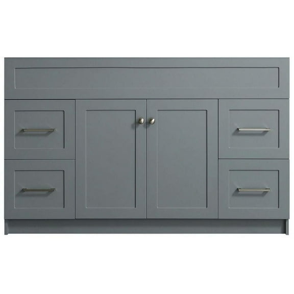 Ariel F055s-Bc Hamlet 54" Single Free Standing Vanity Cabinet Only - Grey