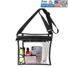 LSLJS Clear Bag Stadium Approved Clear Purses For Women Men PVC Colorful Waterproof Messenger Handbag Transparent Crossbody Purse Bag For Concert Sports Events Amusement Work Travel Workout Walmart ...