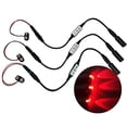 thumbnail image 2 of 3 pack red LED micro effect light kit with flash blink strobe flicker dimmer control 9 volt battery operated for props scenery â€“ narrow spotlight beam, 2 of 6