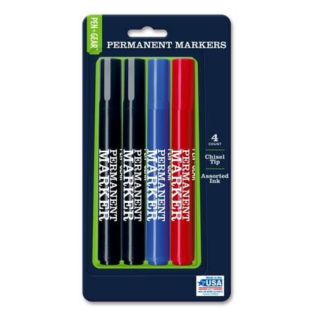 4 Assorted Permanent Markers