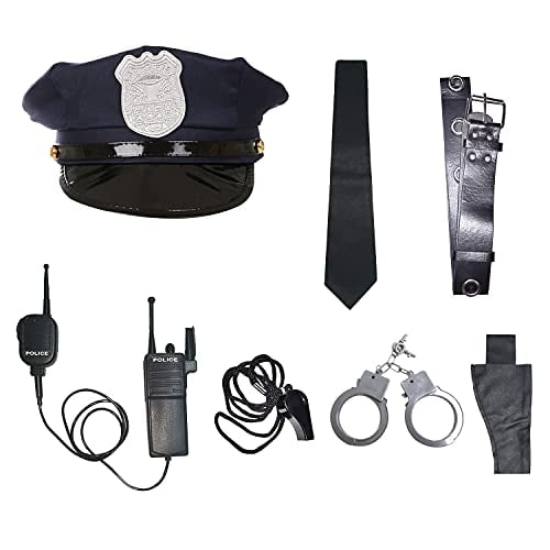 Neilyoshop Disfraz de policía para niños, disfraz de policía para niños, disfraz de oficin Neilyoshop Neilyoshop