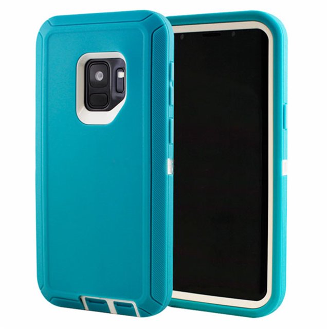 Samsung Galaxy S9 Plus Étui Rigide, Anti-Chute Triple 3 Couches Antichoc Robuste Étui de Protection