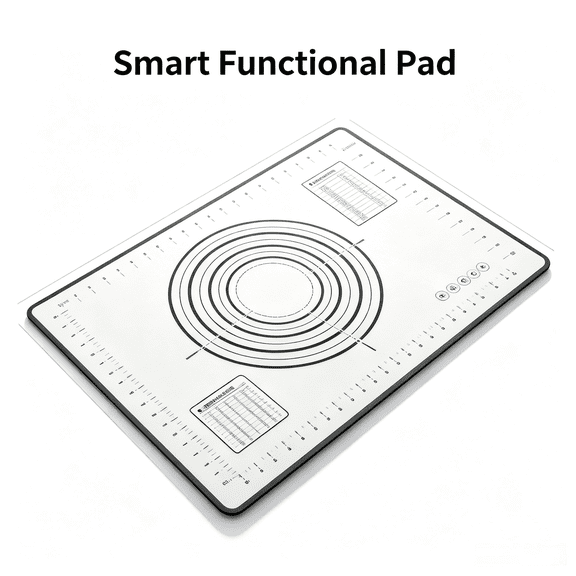 Silicone Baking Mat, 16x24" Extra Large Food Grade Pastry Mat, Non-Stick Heat Resistant Dough Rolling Kneading Mat For Sourdough Bread Pizza Dumpling Household Baking Supplies, Black