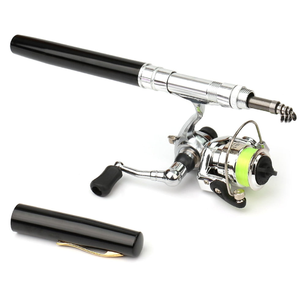Aibecy Spinning Reel Combo Kit Telescopic Fishing Rod Pocket Collapsible for Anglers