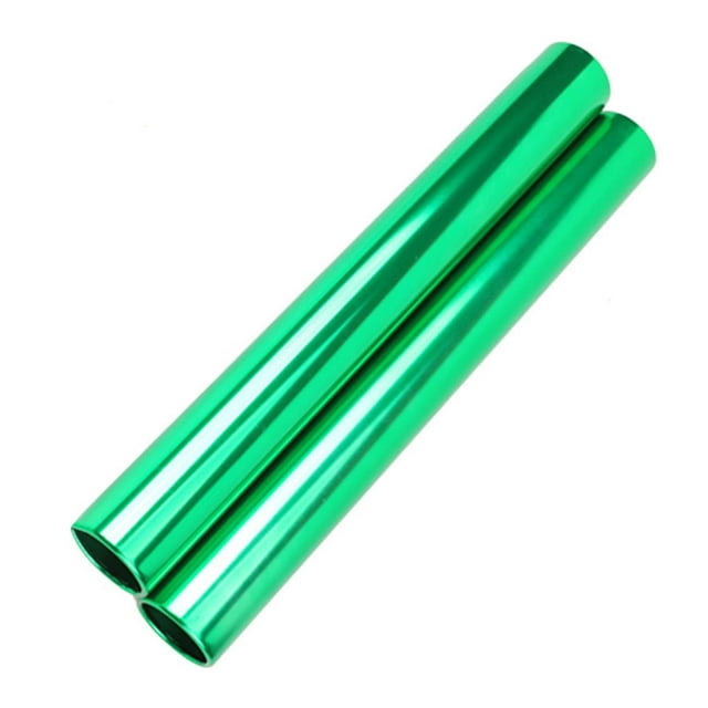 LOVIVER 2 Pcs Bâtons de Relais en Alliage d'Aluminium Bâtons de Course Portables Équipe Officielle Compétitions Jeu Outils Sportifs Bâtons de Course Verts