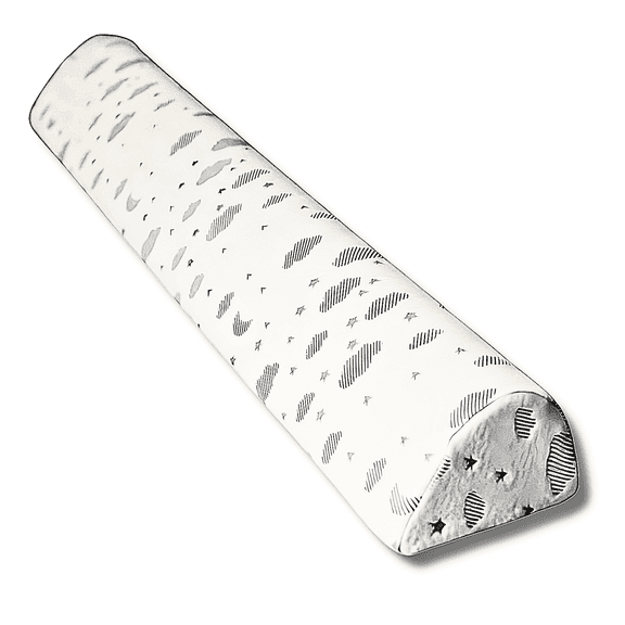 ComfyBumpy Foam Bed Rail for Toddlers, White 52" x 5", Portable Bed Bumper, 1 Pack