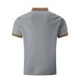 thumbnail image 5 of Summer Tops for Men 2025, Mens Tops Dressy Casual Short Sleeve Plus Blouses & Button-Down Shirts Petite Workout T Shirts Loose Fit Yoga Tops Woman Crop Crew Neck Tops Grey, 5 of 5