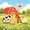 Mustard Orange, variant on Erosebridal Farm Animals Twin Fitted Sheet for Boys Girls, White Background Bedding, 2pcs 1 Fitted Sheet and 1 Pillowcase