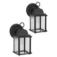 thumbnail image 1 of CORAMDEO Applique Murale Extérieure 2 Pack pour Porche, Patio, Grange et Plus, Emplacement Humide, LED Intégrée Donne 75W de Lumière, 800 Lumens, 3K, Aluminium Moulé Durable avec Finition Noire et Verre Biseauté, 1 of 5