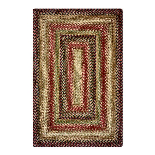Homespice Décor 594808 13 x 19 Po. Set de Table Ovale Pain d'Épice - Marron, Rouge Profond
