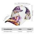 thumbnail image 2 of Honeii Halloween Gnome With Pumpkins Print Hat, Women's Baseball Hat Unisex Fit, Baseball Cap,Adjustable One Size, 2 of 6
