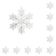 thumbnail image 2 of Copo de nieve colgante Bearachild decoración temática invierno 10Conjunto Pequeña, 2 of 6