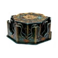 thumbnail image 3 of Hand-Painted Wooden Octagonal Chowki Set (Set of 3), 3 of 5