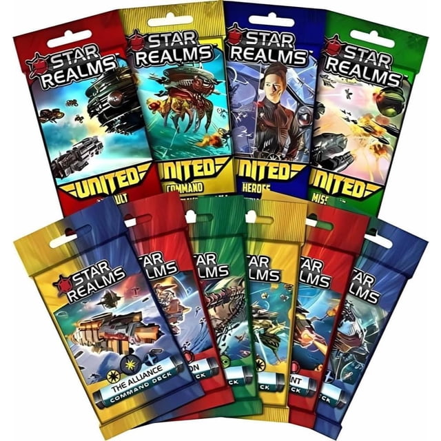 Juego de Cartas Wise Wizard Games Star Realms Bundle United y Command Decks