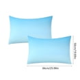 thumbnail image 3 of Satin Pillowcase Set Of 2 Queen Size 20x30 Inches Pillow Cases For Hair And Super Soft Pillow Covers With Closure Washable H, 3 of 6