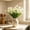 White, variant on Artificial Calla Lily Flower Stems, Faux Silk Calla Lilies with Green Leaves Bendable Plastic Core, Lifelike Bouquet No Watering Needed, for Home Wedding Office Vase Centerpiece Display Use