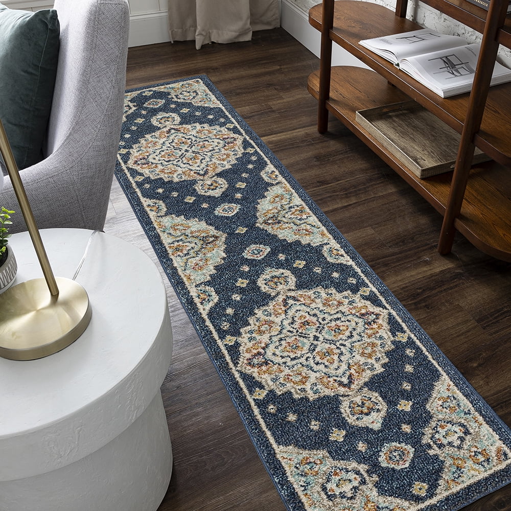 Mohawk Home Huffman Indoor Ornamental Area Rug, Blue, 1'11" x 3'