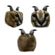thumbnail image 5 of Almohada de peluche Txlixc dibujos animados cuadrada con orejas marron 20 cm, 5 of 5
