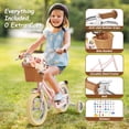 thumbnail image 4 of XJD 12 Inch Girls Bike for 2-4 Years Old Toddlers and Kids, Kid's Bicycle with Basket and Bell Training Wheels, Kid's Bike with Kickstand & Adjustable Seat Handlebar Height, 4 of 9