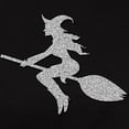 thumbnail image 3 of CafePress - Silver Glittery Witch Women's Value T Shirt - Women's Traditional Fit Dark T-Shirt, 3 of 4