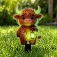 thumbnail image 6 of Acrylic Cow Garden Stake, Realistic Cow with Lamp Garden Decor, Animal Statues for Outdoors Porch Patio Yard Decoration, 6 of 6