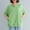 Green, variant on Blczomt Loose Fit Plus Size Tops for Women Summer Plain T Shirts Casual Black Crew Neck Short Sleeve Blouses for Women