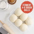 thumbnail image 4 of Chef Pomodoro Boîte de Fermentation pour Pâte à Pizza, 14 x 11 Pouces, Récipient pour Pâte à Pizza, Convient à 4-6 Boules de Pâte, Plateau à Pâte à Pizza Ménager avec Poignée de Transport Pratique (Gris), 4 of 5