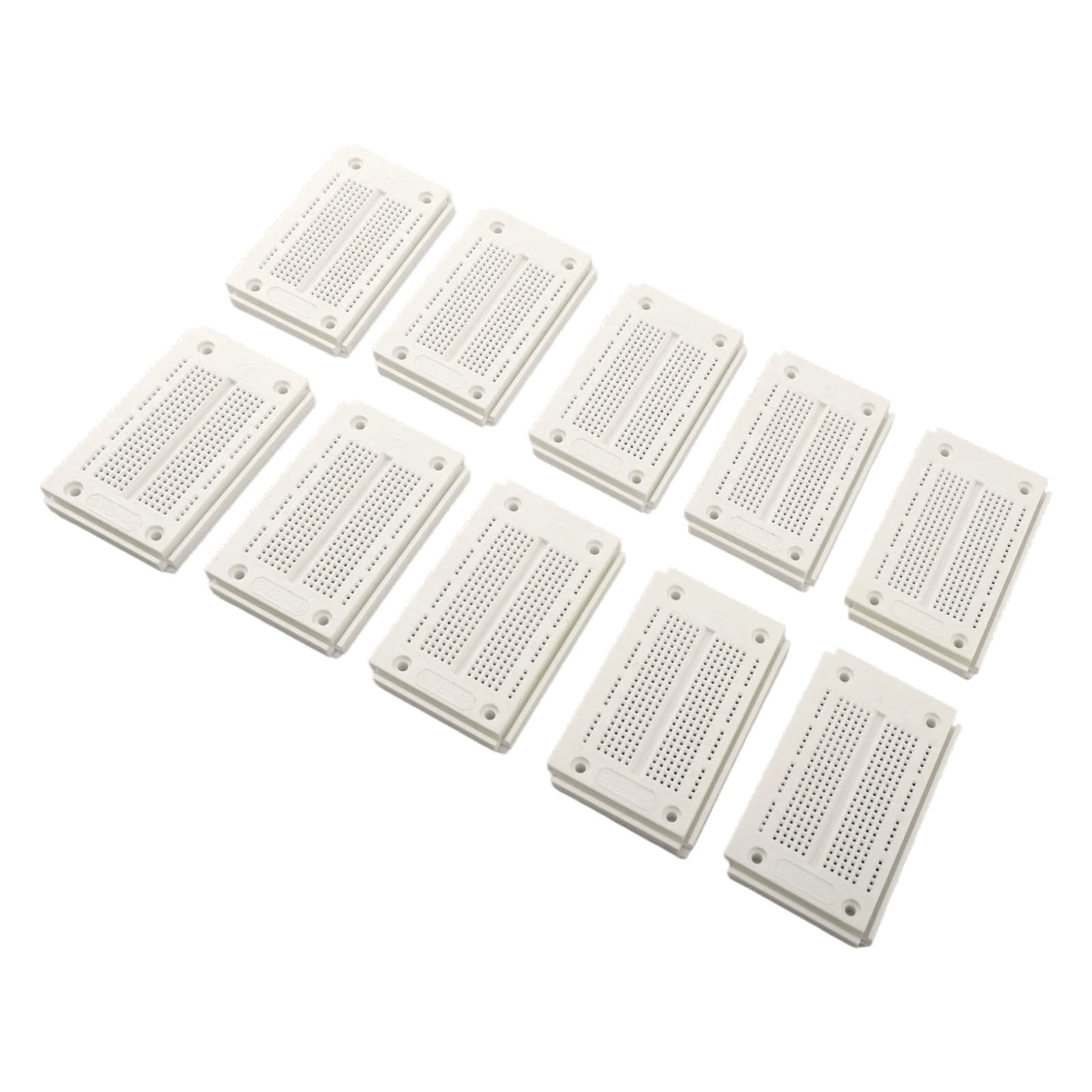10Pcs White Solderless Breadboard Syb46 With 270 Holes For Diy Electronics