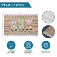 thumbnail image 6 of Happy Easter Placemats Set of 4, Gnomes Rabbit Flowers Eggs Brown Wood Grain Placemats for Dining Table, Place Mats for Kitchen Tabletop, Waterproof Wipeable Dining Table Mats Set, 6 of 9