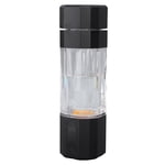 Générateur de bouteille d'eau d'hydrogène, 8000ppb Machine à ioniseur d'eau d'hydrogène portable, coupe santé en verre d' eau riche en hydrogène pour les voyages