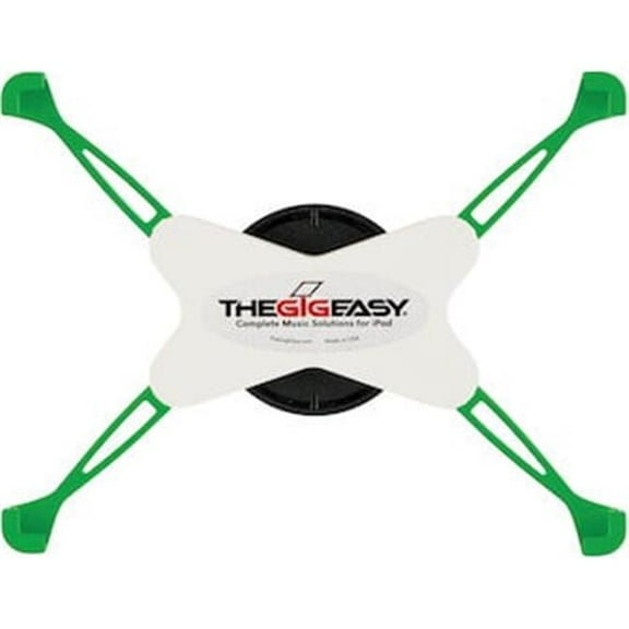 GigEasy SM2GRW Mic Stand Mount for iPad 2 3 4 Green Arms & White Body