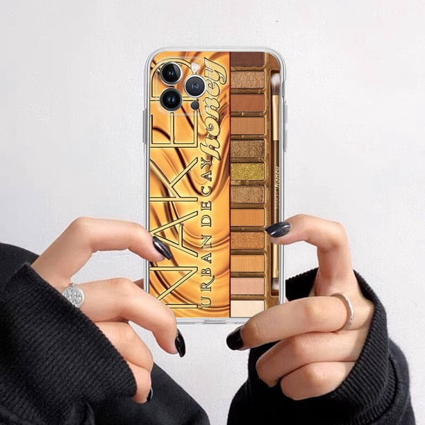 Paleta de sombra de ojos de maquillaje, funda de teléfono de silicona suave para iphone 14, 13, 12, 11 Pro, Mini, XS MAX, 8, 7, 6 Plus, X, XS, XR Fivean unisex