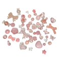thumbnail image 3 of acrílicas transparentes, lazo redondo de , mariposa, Color , sueltas a granel para accesorios para el cabello, , Rosado Gloria Abalorios Acrílicos Surtidos, 3 of 7