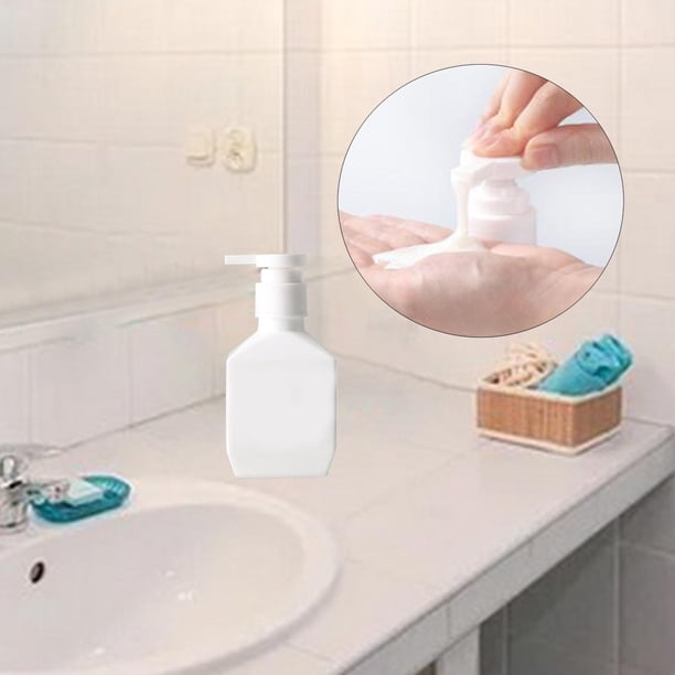 Botella dispensadora vacía Contenedor recargable a prueba de para salientes blanco 280ml Colcomx botella dispensadora vacía