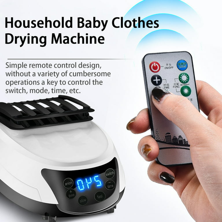 Electric Clothes Dryer With Timing Remote Control Portable Mute Silent  Electric Warm Air Dryer Clothes Drying Rack