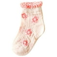 thumbnail image 4 of AURIGATE Clearance! Baby Girls' Socks Toddler Girls Socks Cute Cartoon Flower Pattern Breathable Mesh Kids Non-slip Cotton Socks, 4 of 5