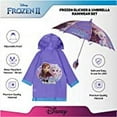 thumbnail image 4 of Disney Kids Umbrella and Slicker, Frozen Toddler Girl Rain Wear Set, for Ages 4-5, 4 of 5