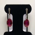 thumbnail image 1 of Natural Certified 925 Sterling Silver 6 Ct Ruby Earrings For Wife/Fiancé/Mother, 1 of 4