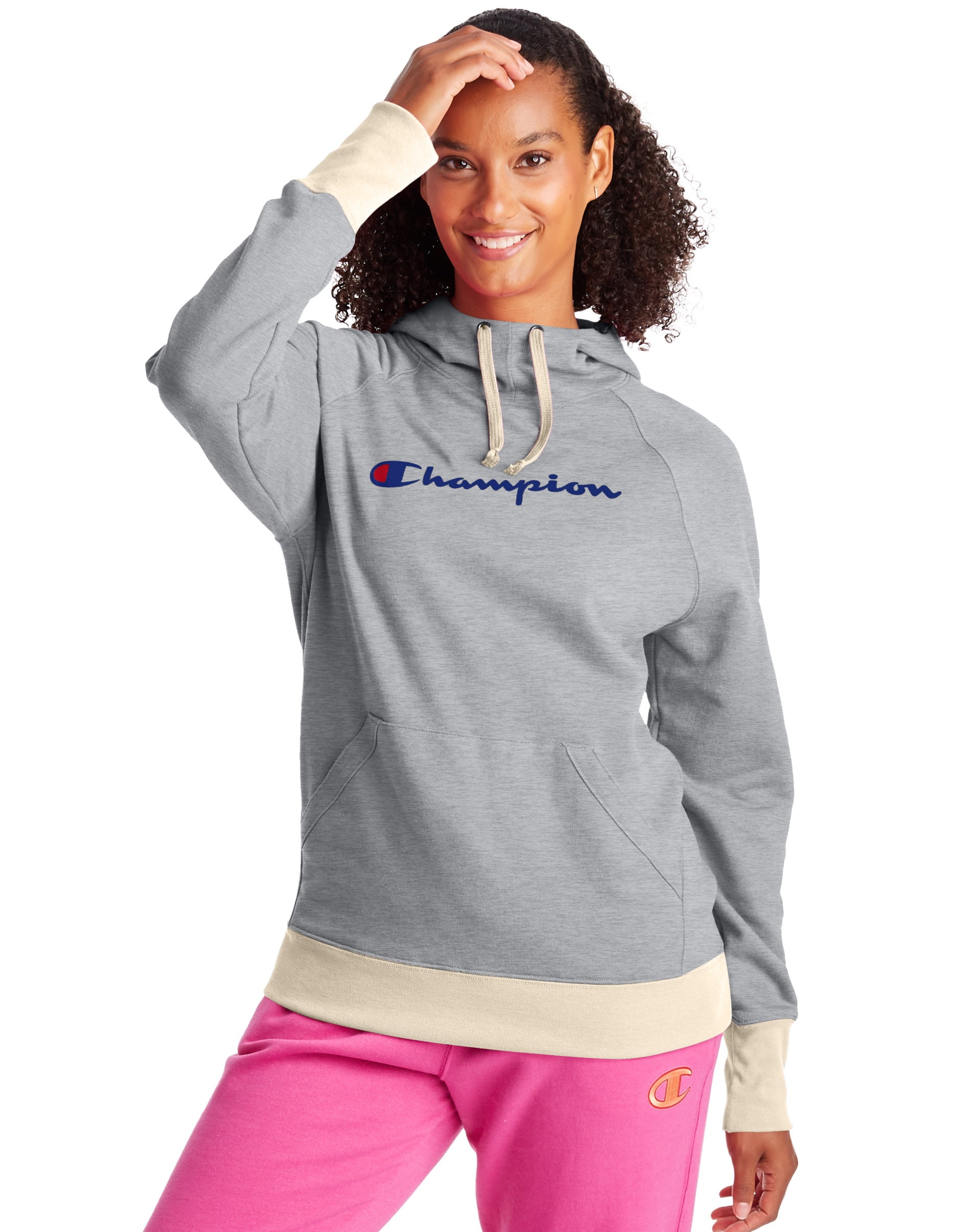 Champion Women's Powerblend Graphic Fleece Pullover Hoodie - Walmart.com