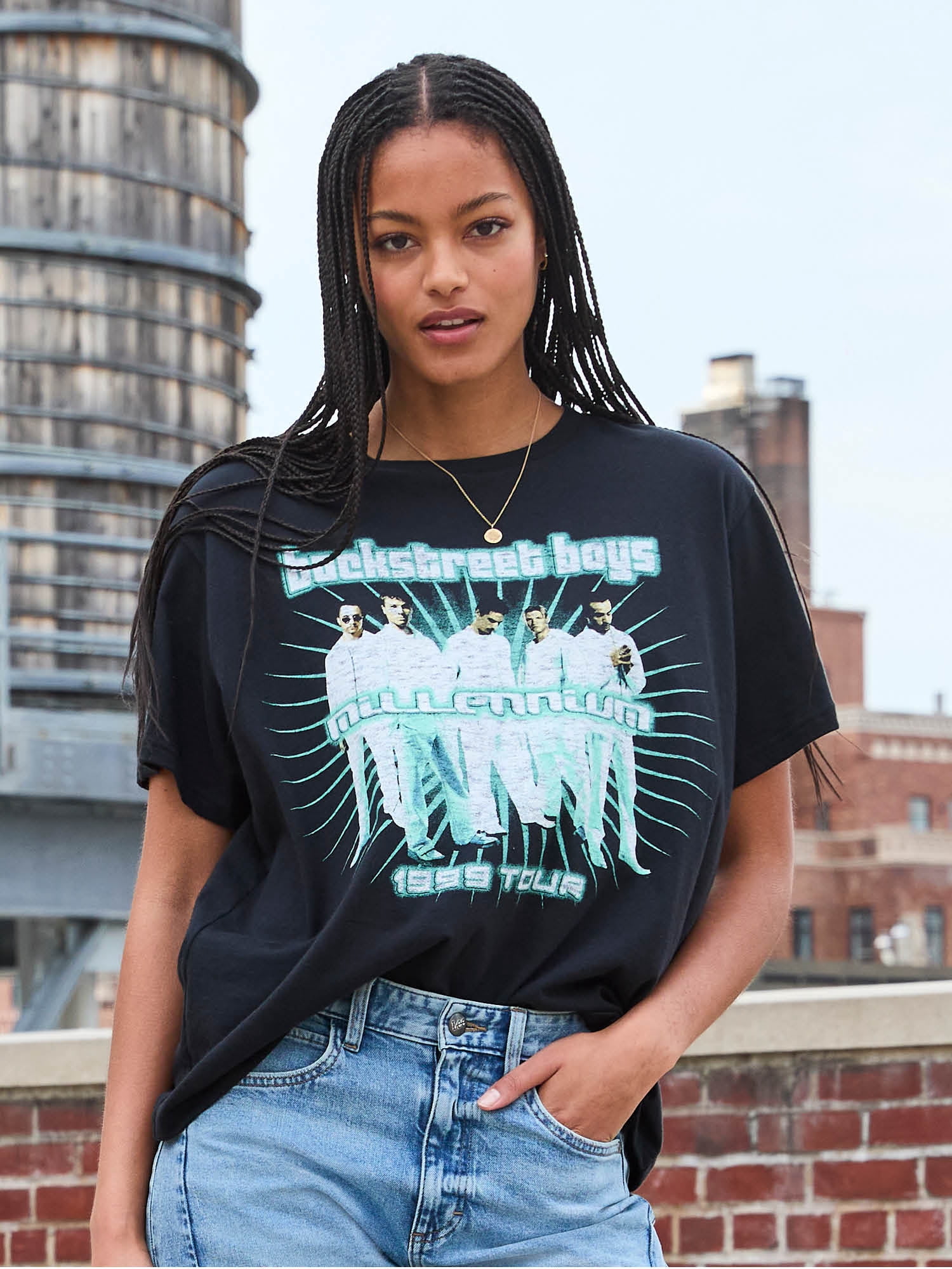 Lee® Women's Short Sleeve Backstreet Boys Graphic Band Tee