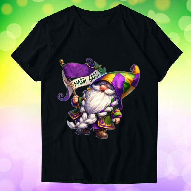 TIMIFIS T-Shirts pour Femmes Été Décontracté Coupe Classique Manches Courtes Col Rond T-Shirt Ample Imprimé Graphique Carnavals