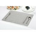 thumbnail image 3 of Kashi Home Stone Silver Tablecloth 60"X84", Decorative Fabric Tablecloth for Gathering, Buffet Table, Parties, Holiday Dinner, Wedding & More, 3 of 8