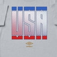 thumbnail image 2 of Umbro Men's USA Stacked Soccer T Shirt (Grey Heather, S-XXXL), 2 of 4