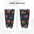 thumbnail image 3 of Fuzoiu cartoon doodle octopus Print 20oz Tumbler, Stainless Steel Vacuum Insulated Car Cup, Insulated Coffee Mug,Travel Mug with Lid,Thermal Cup for Outdoor-Straw Two-piece Set, 3 of 8