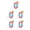 thumbnail image 2 of yingyy Party Balloon with Gradient Color Birthday Party Decor Aluminum Foil Balloon 32 Inch, Number 8 1 5PCS, 2 of 6